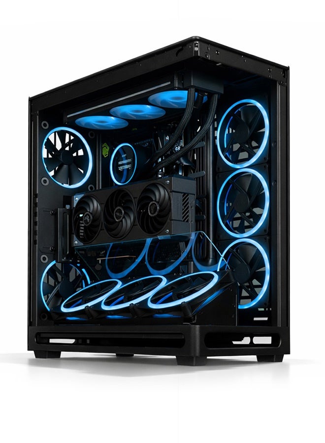 Blade Gaming PC - Intel Core Ultra 9-285K | GeForce RTX 5080 16GB | 32GB DDR5 RAM-1TB NVMe SSD | 360mm w/LCD Liquid Cooler-Z890 MB-1000W Platinum PSU | WiFi-Bluetooth-Windows 11 Pro | Game Sekret Desktop Computer | 1 Year Warranty black